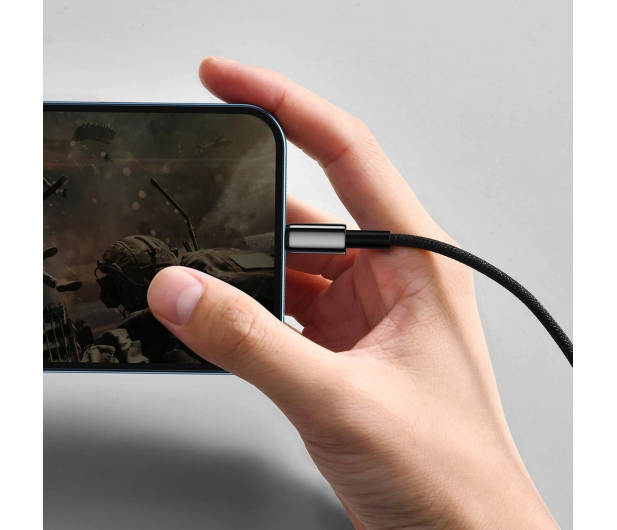 Baseus Tungsten kabel USB - Lightning 2,4 A 1 m czarny CALWJ-01 - 1502162 - zdjęcie 2